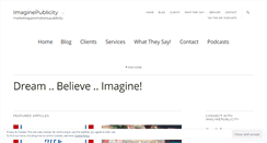 Desktop Screenshot of imaginepublicity.com